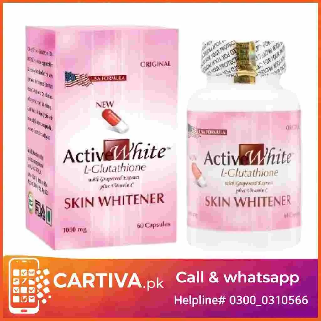 Active White L-Glutathione 1000mg Capsules in Pakistan