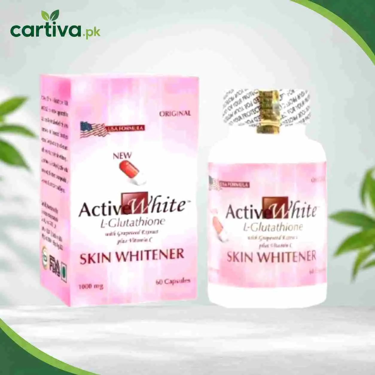 Active White L-Glutathione 1000mg Capsules in Pakistan