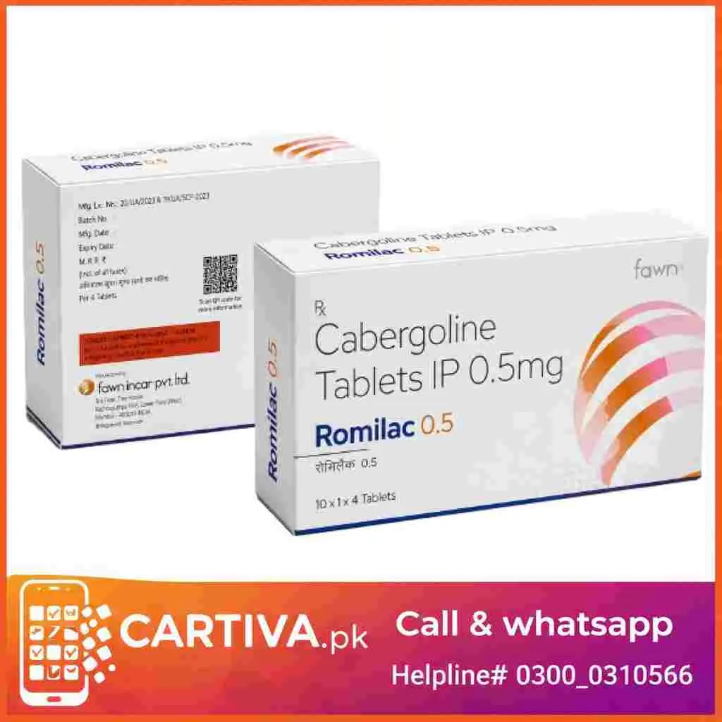 Cabergoline 0.5mg Tablets Price in Pakistan