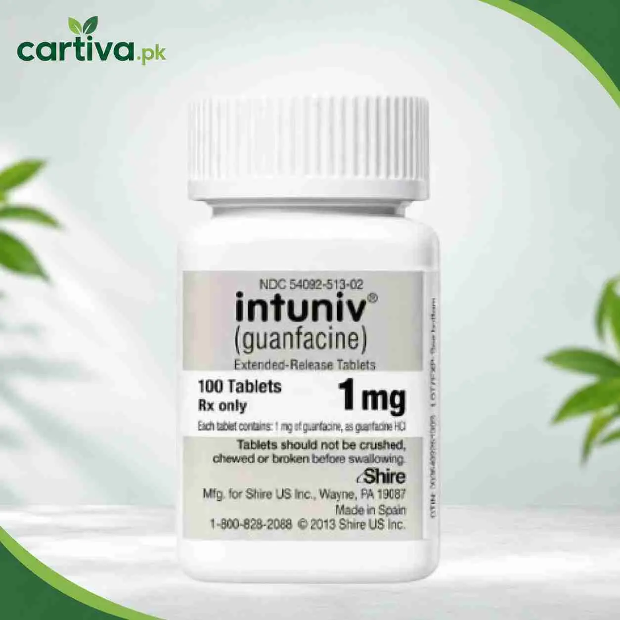 Intuniv 1 mg (Guanfacine Extended Release) in Pakistan