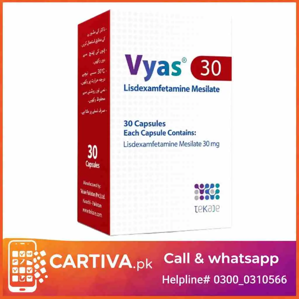 Lisdexamfetamine Mesilate 30mg Tablets In Pakistan