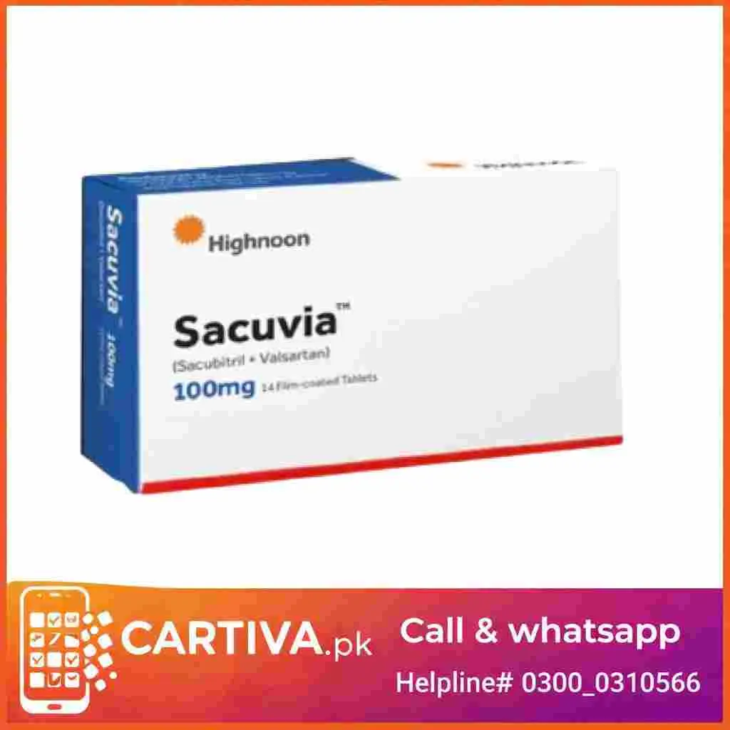 Sacuvia 100mg (Sacubitril + Valsartan) Tablets Price in Pakistan