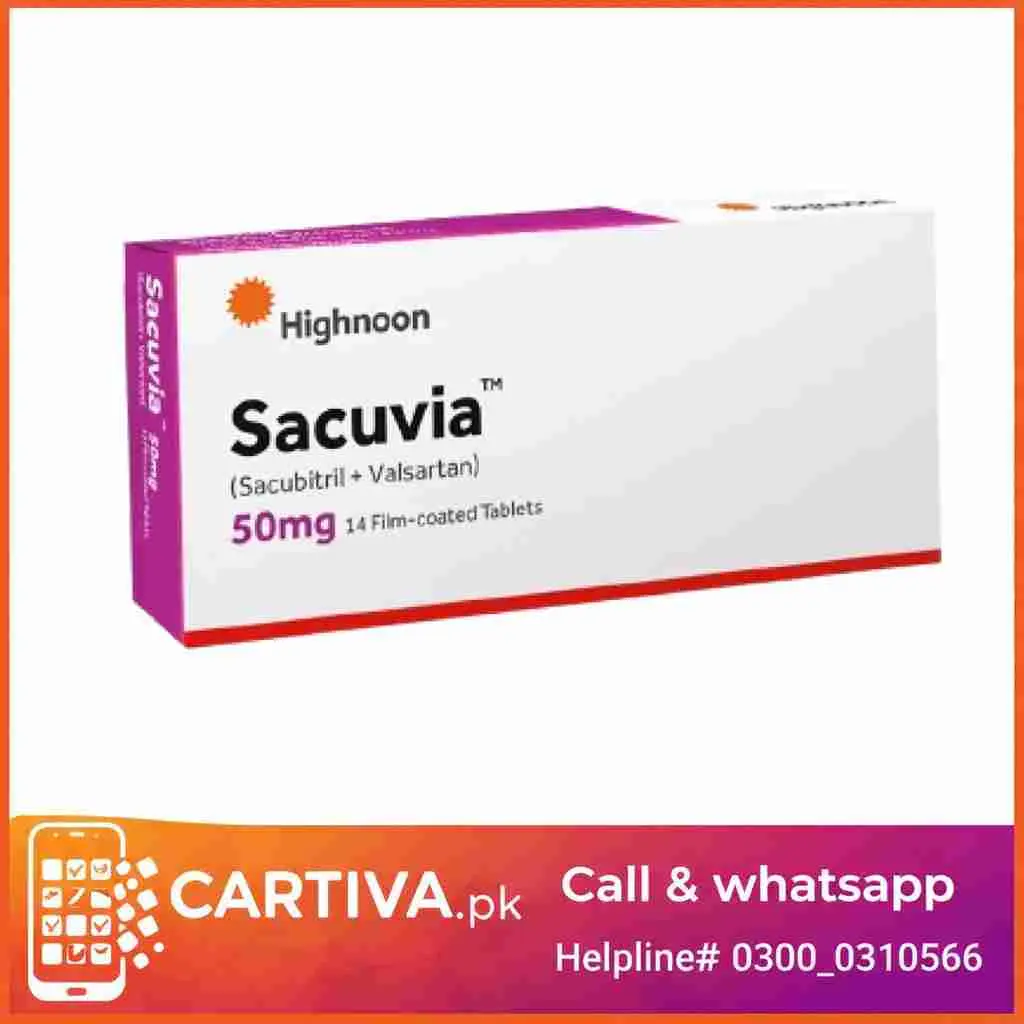 Sacuvia 50mg (Sacubitril + Valsartan) Tablets Price in Pakistan