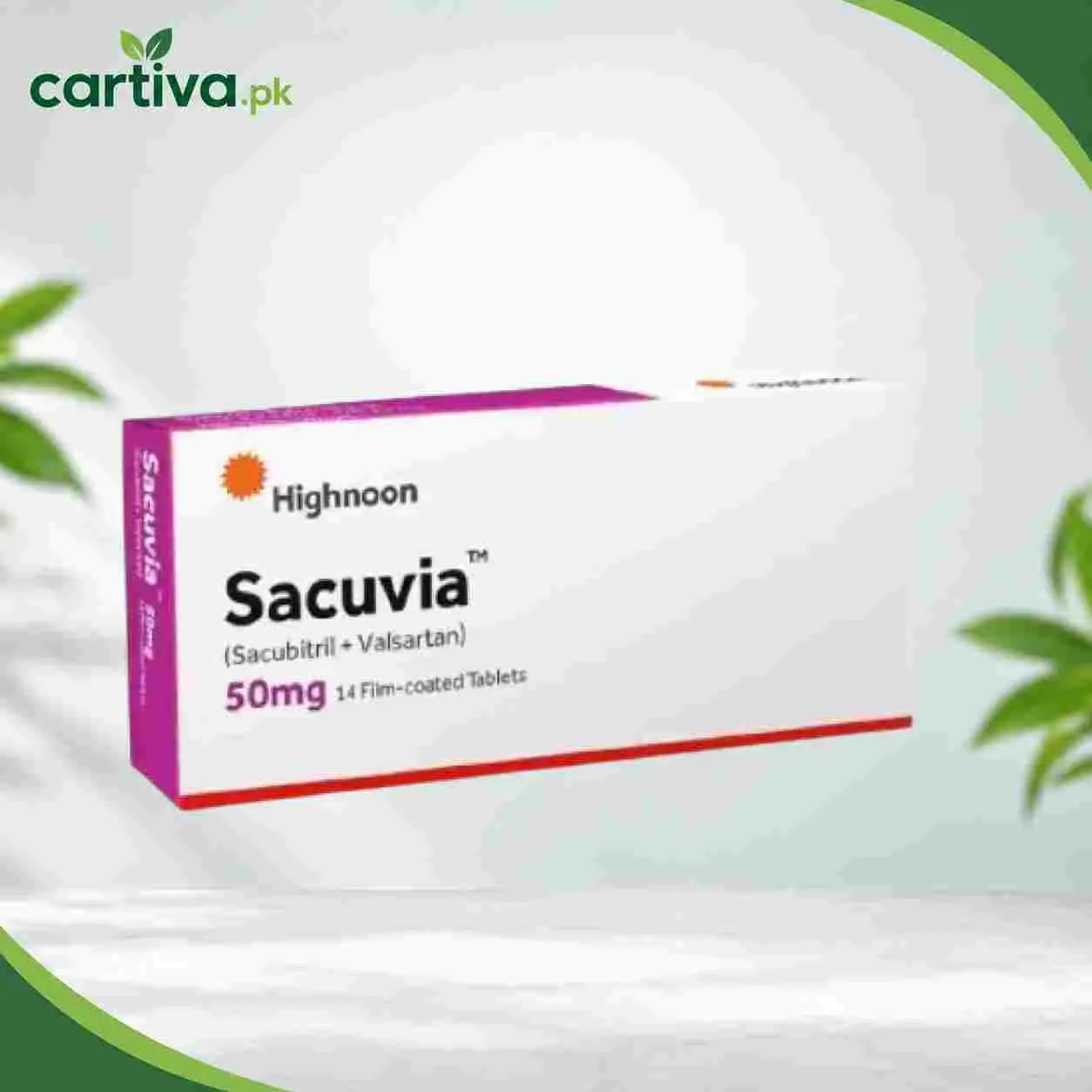 Sacuvia 50mg (Sacubitril + Valsartan) Tablets Price in Pakistan