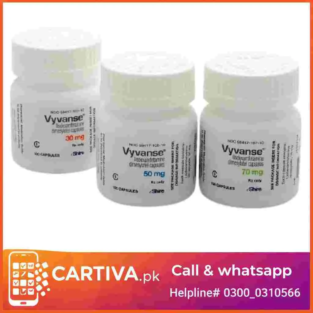 Vyvanse (Lisdexamfetamine) Prescription Capsules in Pakistan
